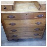 Solid Wood Vintage Buffet with orna...