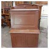 Vintage Secretary Hutch. Base cabin...