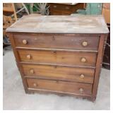 Solid Wood Vintage 4 drawer tall bo...