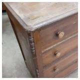 Solid Wood Vintage 4 drawer tall bo...