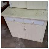Solid Wood white and ivory painted ...