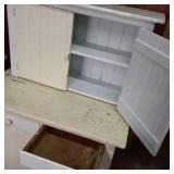 Solid Wood white and ivory painted ...