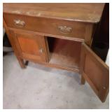 Solid Wood Vintage Entry or Hall Bu...