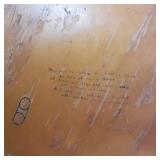 Pair of 2 solid Wood Vintage school...