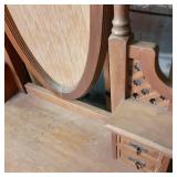 Solid Wood Vintage Vanity with 8 sm...