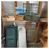 Vintage Green metal 2 drawer file b...