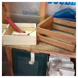 Vintage Green metal 2 drawer file b...