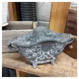 Misc lot of wood, clay and metal de...