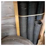 Lot of metal flower planters with s...