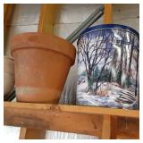 Lot including a decorative metal mi...