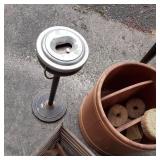 Set of 2 outdoor metal cigarette bu...