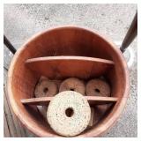 Set of 2 outdoor metal cigarette bu...