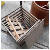 Set of 2 outdoor metal cigarette bu...