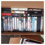 2 box lot of Vintage VHS tapes, mul...