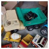 Large lot of Vintage Metal Tonka tr...