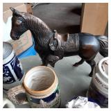 Box of Collectible Beer Steins and ...