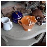 Box of Collectible figurines along ...