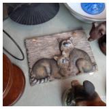 Box of Collectible figurines along ...