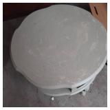 Round Decorative Painted wood end t...