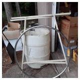 Large round heavy duty metal retail...