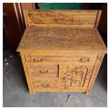 Painted over solid Wood Vintage Ent...