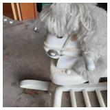 White painted Solid Wood rocking ho...