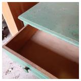 Green painted Solid Wood 3 drawer d...