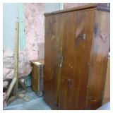 Solid Wood Vintage Pantry Cabinet t...