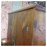 Solid Wood Vintage Pantry Cabinet t...