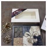 Box of White wood shadowbox style f...