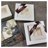 Box of White wood shadowbox style f...