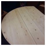 Solid Wood 54" Round Vintage Drop l...