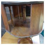Solid Wood 19" Round Vintage Revolv...