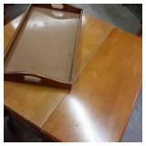 Solid Wood 19" Round Vintage Revolv...