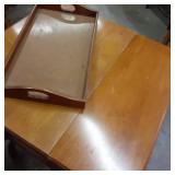 Solid Wood 19" Round Vintage Revolv...