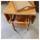 Solid Wood 19" Round Vintage Revolv...