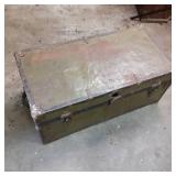 Vintage Green and black Luggage Tru...