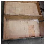 Vintage Green luggage trunk with br...