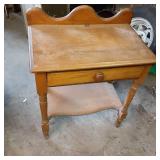 Solid Wood Vintage Entry Table with...