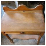 Solid Wood Vintage Entry Table with...