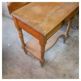 Solid Wood Vintage Entry Table with...