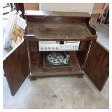 Solid Wood Vintage Stereo Console u...