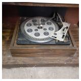 Solid Wood Vintage Stereo Console u...