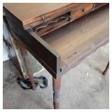 Vintage solid Wood secretary/entry ...