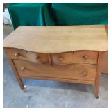 Vintage solid Wood 3 drawer Dresser...