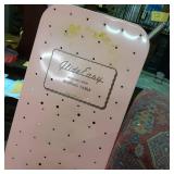 Pink antique ironing board, Upholst...