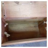 Vintage solid Wood Storage truck wi...