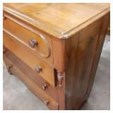 Vintage solid Wood 4 drawer highboy...