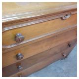 Vintage solid Wood 4 drawer highboy...