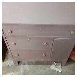 Vintage Painted Solid Wood 3 drawer...